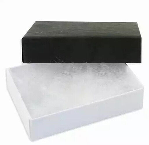 Black and white gift boxes for Mens Onyx Rectangular Signet Ring by J R Jewellery