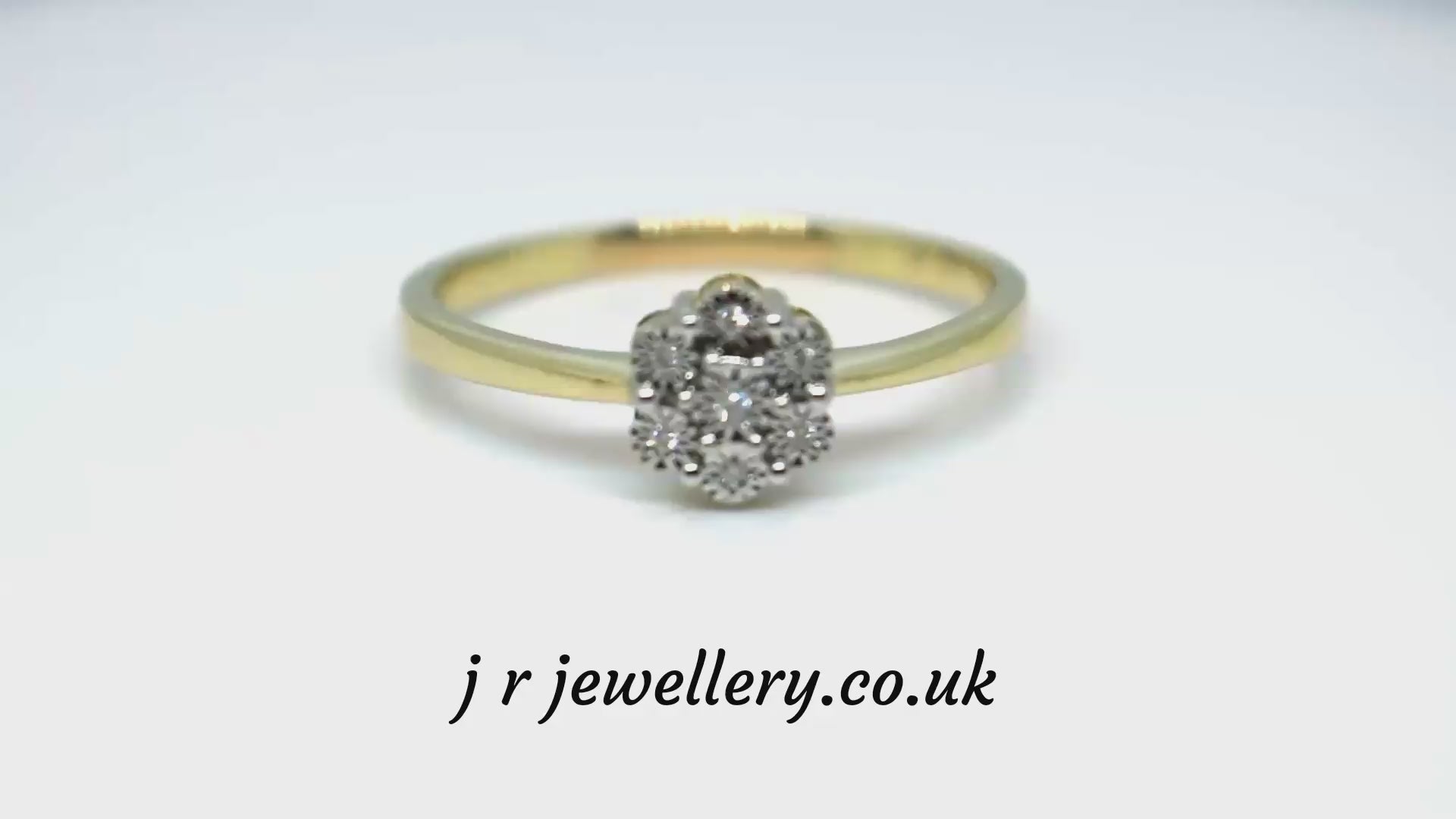 Load video: diamond solitaire ring
