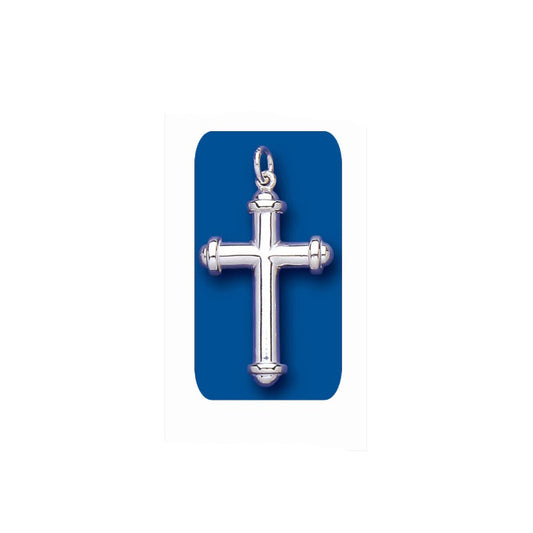 Sterling Silver Ornate Cross Pendant 925 hallmark 30 x 18mm All Chain Lengths