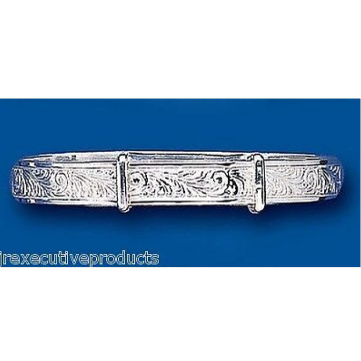 Solid Silver Child's Bangle Age 3 - 7 Years Adjustable