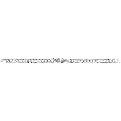 J R Jewellery sterling silver mum bracelet with elegant chain design and sparkling detail