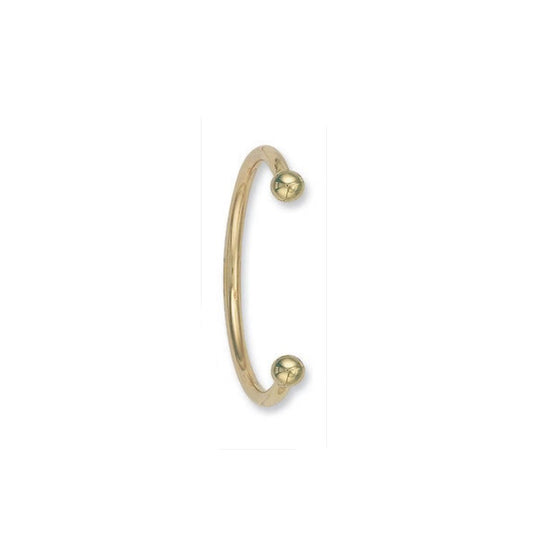Torque Bangle Solid Gold Ladies 4.5mm Yellow Gold Cuff Bracelet