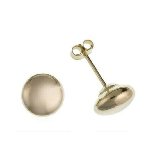 9ct Bouton Ball Stud Earrings Yellow Gold Studs 4mm British Made
