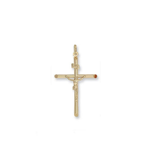 Gold Crucifix Pendant Yellow Gold Crucifix Cross Necklace